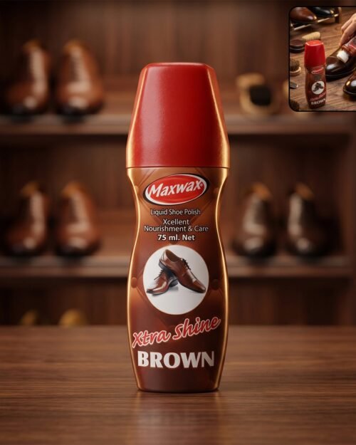 Brown Liquid Shoe Polish � Easy Application & Instant Shine