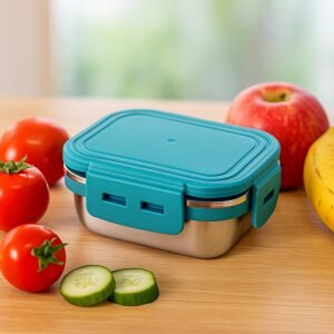 Stainless Steel Mini Food Container – 200ml Airtight Leak-Proof