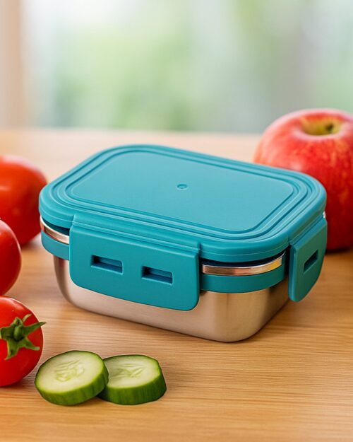 Stainless Steel Mini Food Container – 200ml Airtight Leak-Proof
