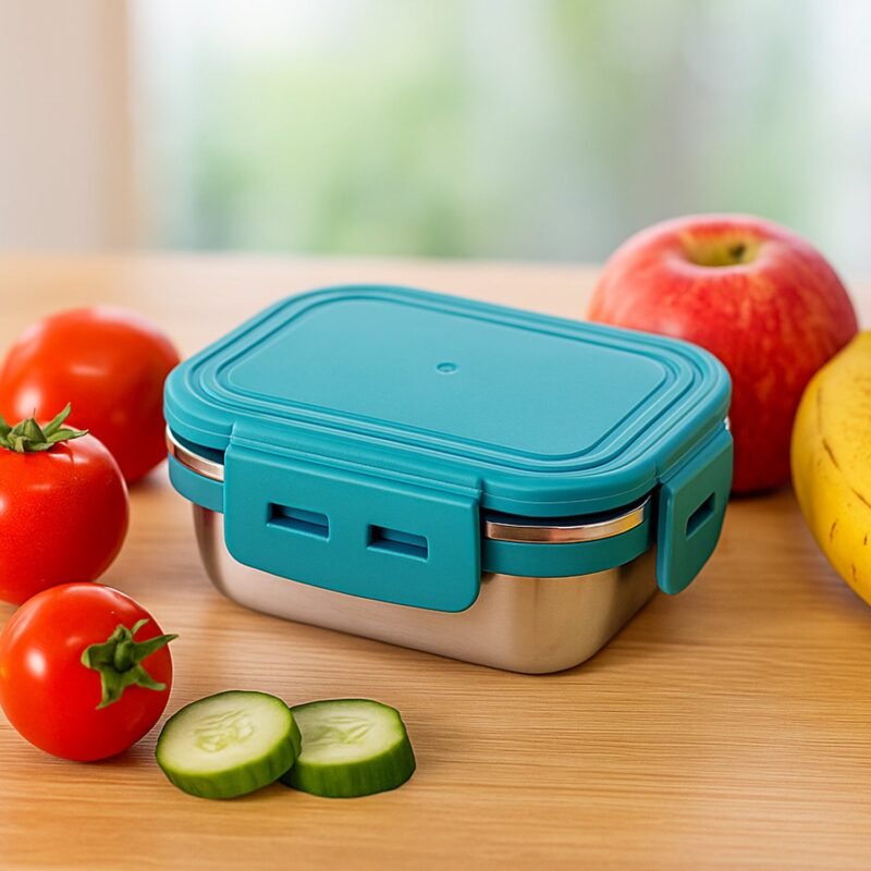 Stainless Steel Mini Food Container – 200ml Airtight Leak-Proof