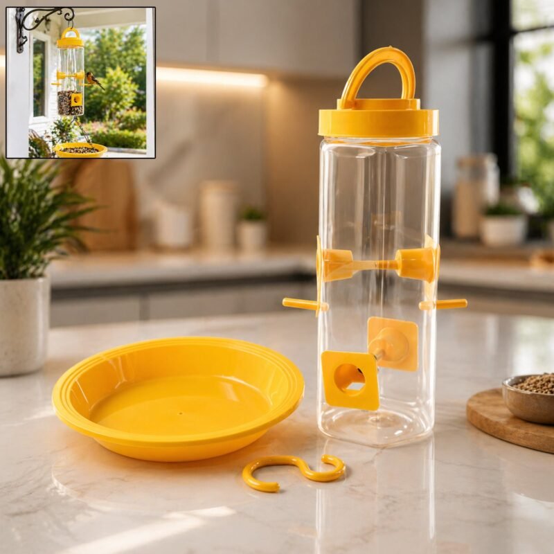 Hanging Bird Feeder � Multi-Port Design for Garden & Balcony