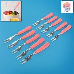 01_dbc7f490-f7b3-480e-af0e-5288e2341875.jpg Stainless Steel Fruit Fork Set – 10 Durable Mini Forks with Soft Grip
