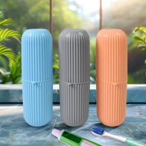 Travel Toothbrush Holder � 3 Pc Multicolor Kit | Konvex