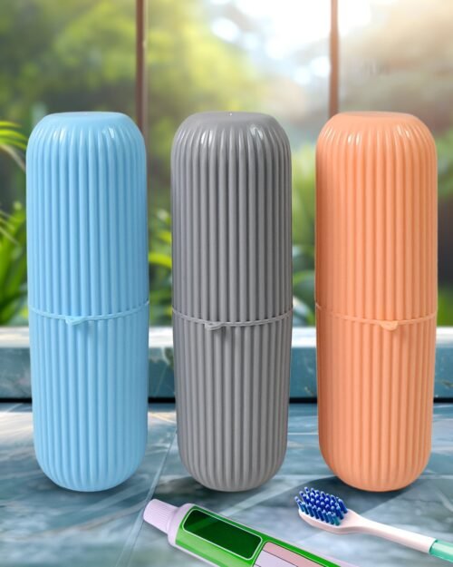 Travel Toothbrush Holder � 3 Pc Multicolor Kit | Konvex