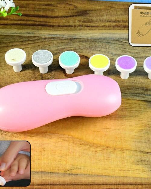 Baby Nail Trimmer – Safe Electric Manicure Set with 6 Grinding Heads