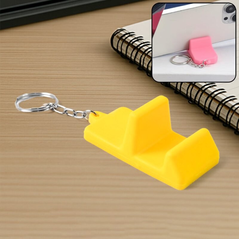 Mobile Stand Keychain – Compact 2-in-1 Phone Holder