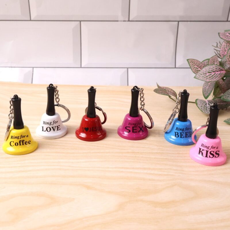 Mini Hand Bell Keychain – Fun Party & Bar Accessory