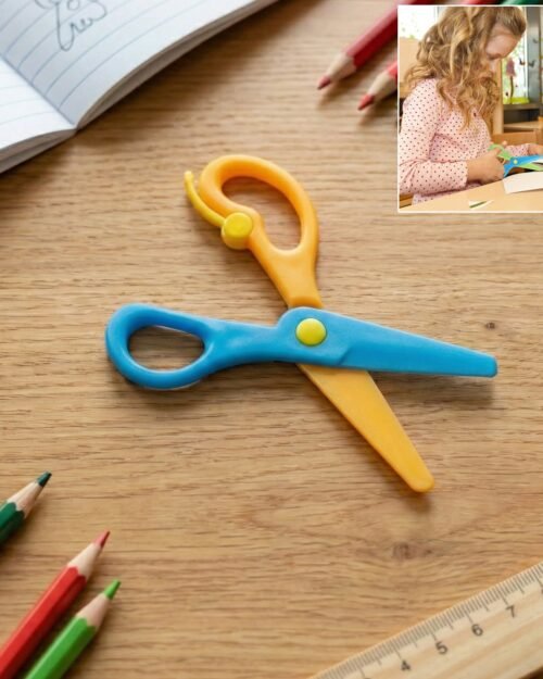 01_scissor.jpg Child-Safe Plastic Safety Scissors – Rounded Tips for Kids' Crafts