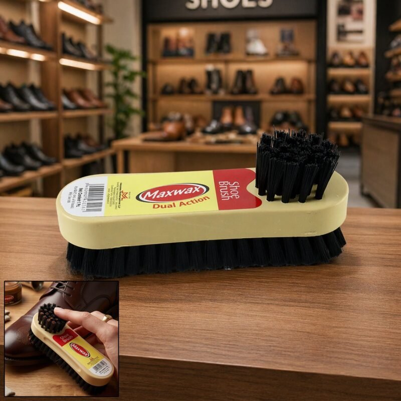 01shoebrush.jpg Shoe Cleaning Brush � Dual Action 2-in-1 for Effective Footwear Care