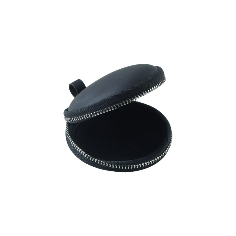 02EarbudCarryingCase-04.jpg Earphone Carrying Case – Compact Hard Shell with Zipper Closure