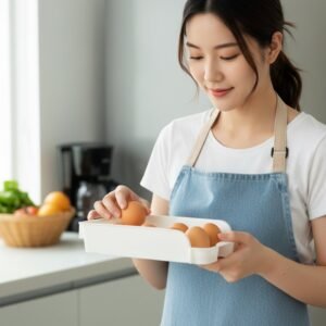 Egg Storage Tray – Space-Saving and Durable Refrigerator Organizer