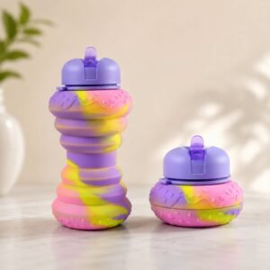 Foldable Silicone Sports Water Bottle � Compact & Leak-proof Design