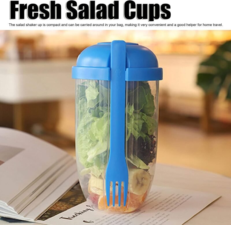 Fruit and Vegetable Salad Cups � Easy to Clean and Portable for Travel