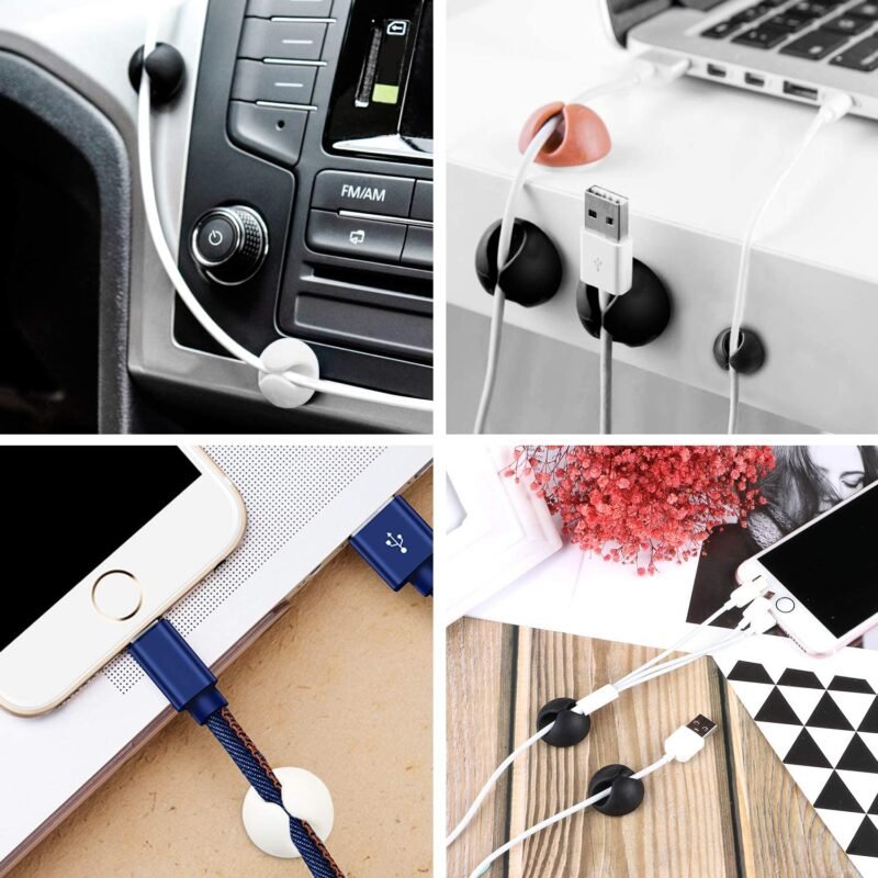 02_7ef56584-3330-4abd-86ca-d6cff5c69c1e.jpg Cable Organiser Clips – Self-Adhesive Wire Management (10 Pc) | DigixDrive