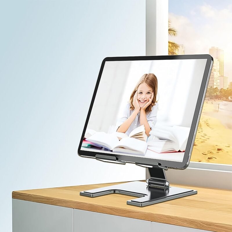 02_80c87154-3b74-4313-9722-5f95073bd8cf.jpg Adjustable Phone Stand � Aluminium Alloy, Foldable | Wiregenix