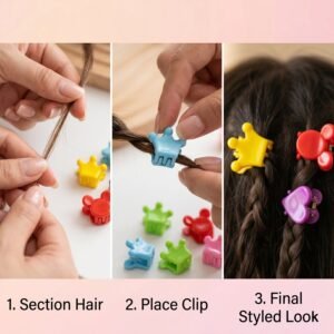 02_827996a5-76ef-47f2-ab99-d5ae3c094846.jpg Mini Hair Claw Clips Set � Cute & Strong Grip Styling Accessories