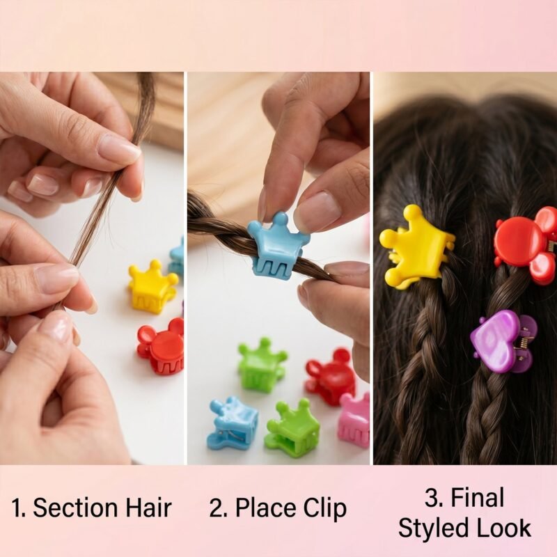 02_827996a5-76ef-47f2-ab99-d5ae3c094846.jpg Mini Hair Claw Clips Set � Cute & Strong Grip Styling Accessories
