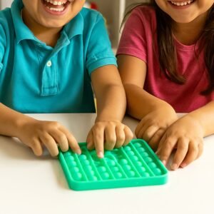 Stress Relief Silicone Pop It Fidget Toy � Durable & Portable