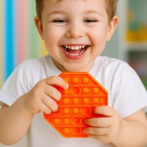 Hexagon Silicone Pop It Fidget Toy � Stress Relief & Focus