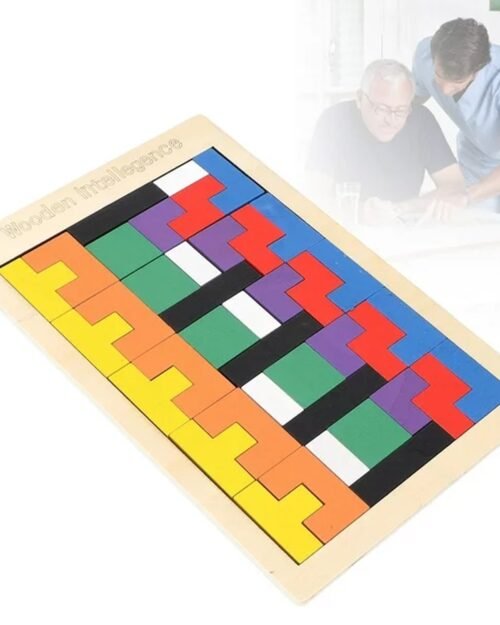 Wooden Blocks Puzzle – Educational Brain Toy for Kids | Inventive Play