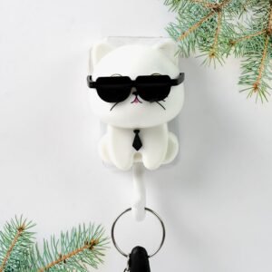 02_c9c89581-025a-4530-9ad1-f94f208a61aa.jpg Cat Wall Hook � Cute Sunglasses Design, Self-Adhesive | Styleva