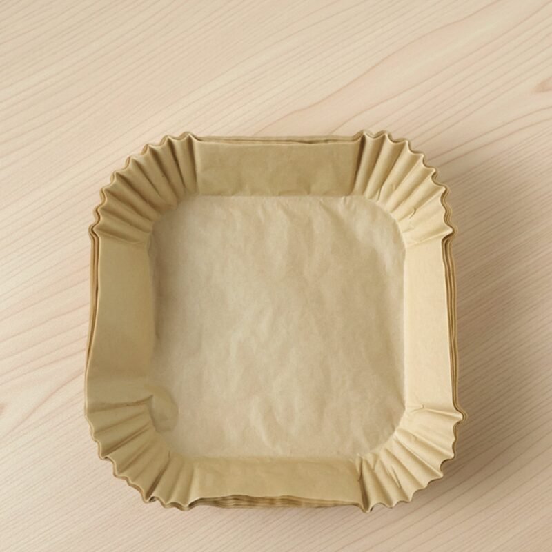 Square Disposable Paper Air Fryer Liners – Non-Stick & Easy-to-Clean