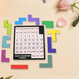 Wooden Daily Calendar Puzzle � Mind Challenge Game | Inventive Play