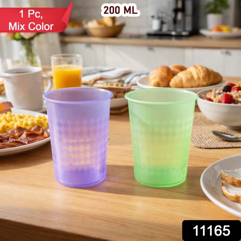 02_ebd7ed11-8580-4dd6-b3ab-6fa5bb6d4a17.jpg Plastic Drinking Glass 200 ML – Durable & Lightweight Mix Colors