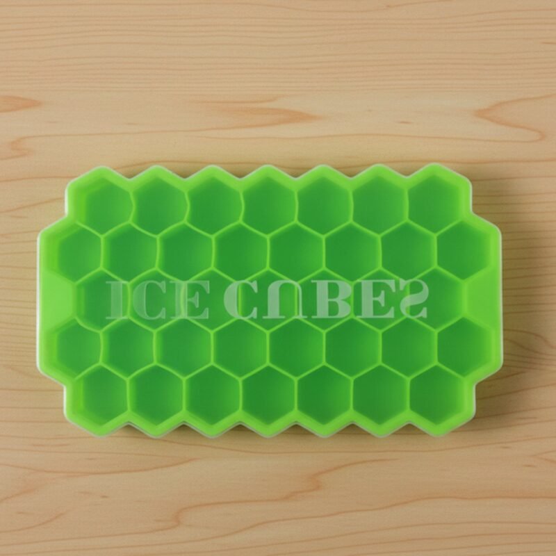 Honeycomb Silicone Ice Cube Tray with Lid – Hexagon Shape Design