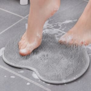 Silicone Foot Scrubber Mat � Soft Bristles for Easy Foot Care