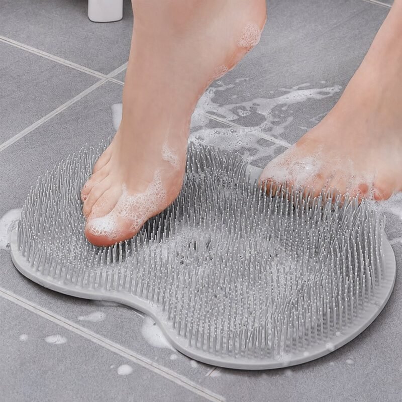 Silicone Foot Scrubber Mat � Soft Bristles for Easy Foot Care
