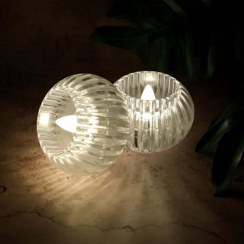 02_f9842889-580a-4032-82df-6c43f5937df7.jpg LED Flameless Decorative Candles – Set of 4 Crystal-Style Tealights