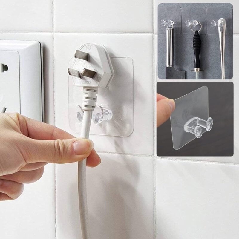 Adhesive Wall Hooks � Strong Hold & No Damage Walls