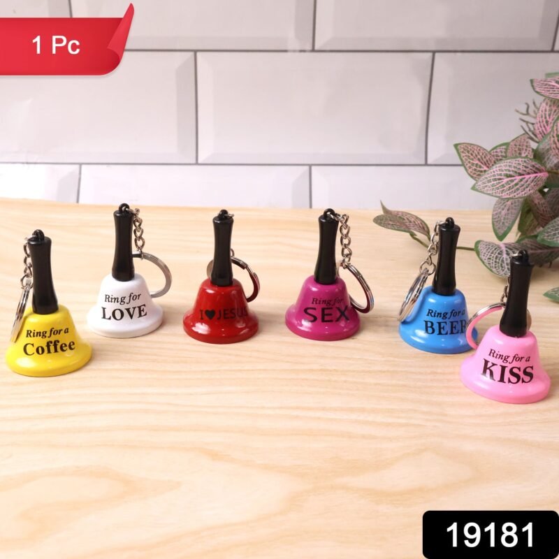 Mini Hand Bell Keychain – Fun Party & Bar Accessory