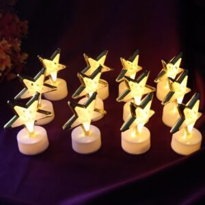02_light3.jpg Star Shaped Flameless LED Candles – Safe & Elegant Décor Set