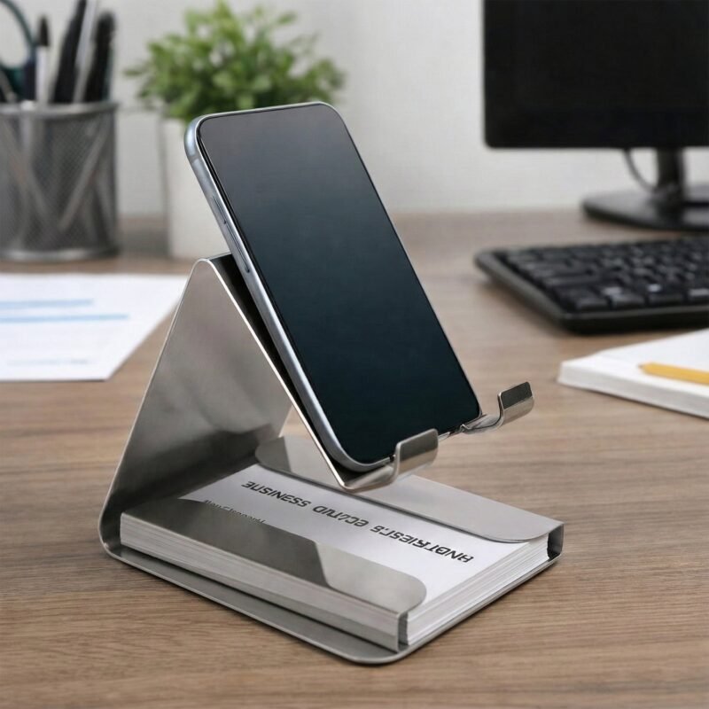 Small Desktop Mobile Phone Stand – Compact Hands-Free Holder