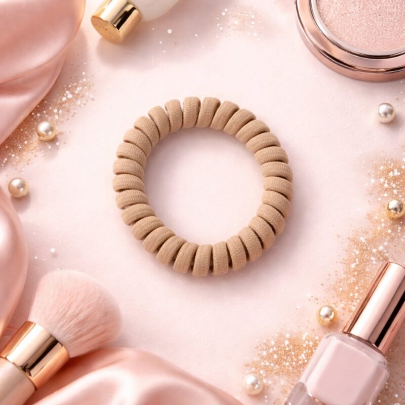 Soft Stretchable Spiral Coil Hair Band � No Crease & Gentle Hold