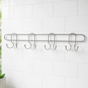 02hanger.jpg Heavy Duty Wall Mounted Hook Rack – Durable Stainless Steel Organizer