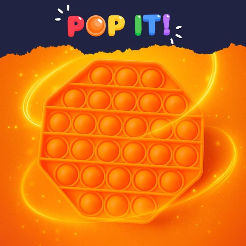 Hexagon Silicone Pop It Fidget Toy � Stress Relief & Focus