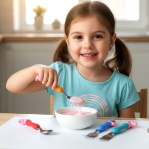03_56829ab7-d949-4468-a653-60ba4908029f.jpg Unicorn Kids Spoon and Fork Set – Cute & Safe for Little Eaters
