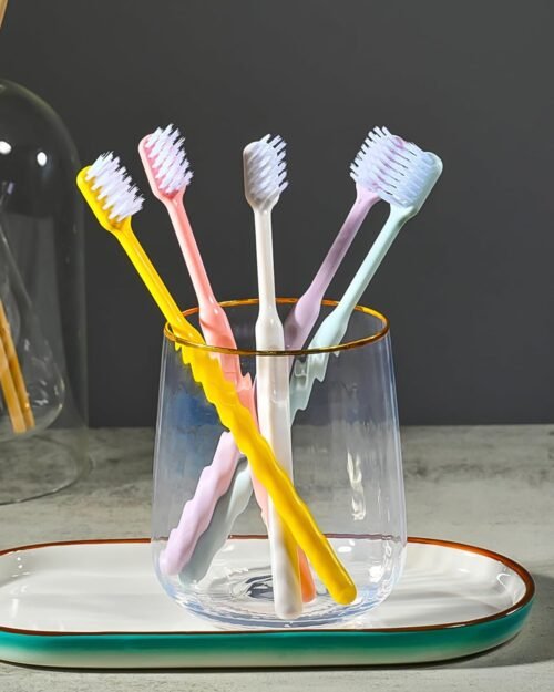Soft Plastic Toothbrush Set – 20 Pcs with Travel Box | BrushedUp
