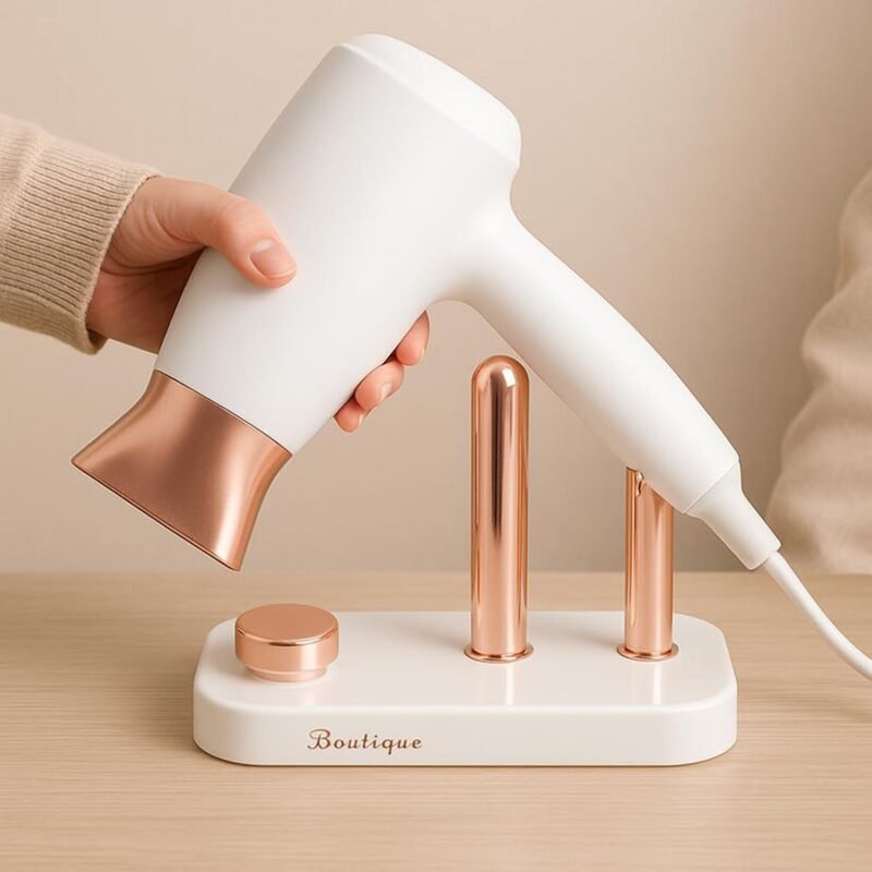 Wall Mount Hair Dryer Holder � Space-Saving & Heat Resistant