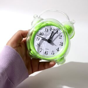 Quartz Analog Alarm Clock – Loud Alarm & Compact Design