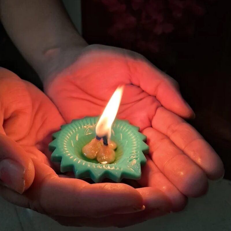 Silicone Diwali Diya – Colourful Reusable Set (12 Pcs) | Giftoiza