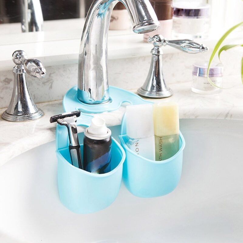 Double Layer Sink Storage Basket � Space-saving & Adjustable