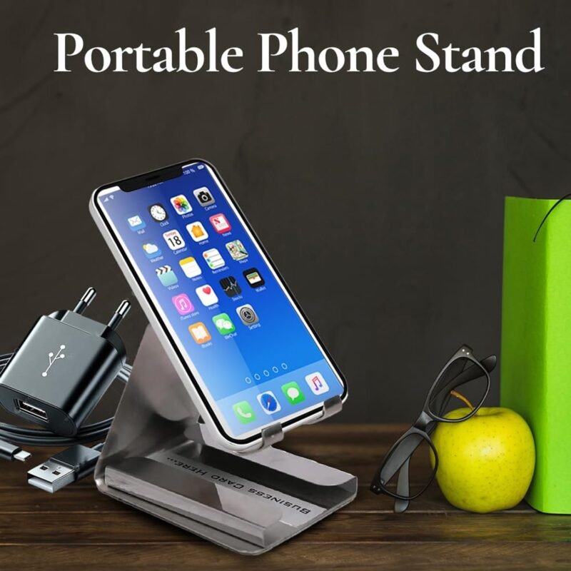 Small Desktop Mobile Phone Stand – Compact Hands-Free Holder