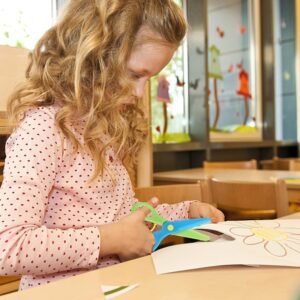 Child-Safe Plastic Safety Scissors – Rounded Tips for Kids' Crafts