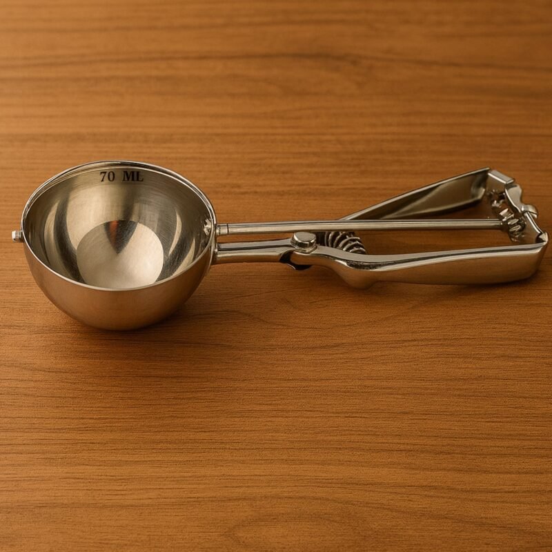 03_scoop.jpg Ice Cream Scoop – Stainless Steel Trigger Release, 70 ML Capacity