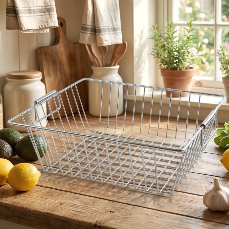Stainless Steel Kitchen Sink Basket – Multi-Functional & Durable