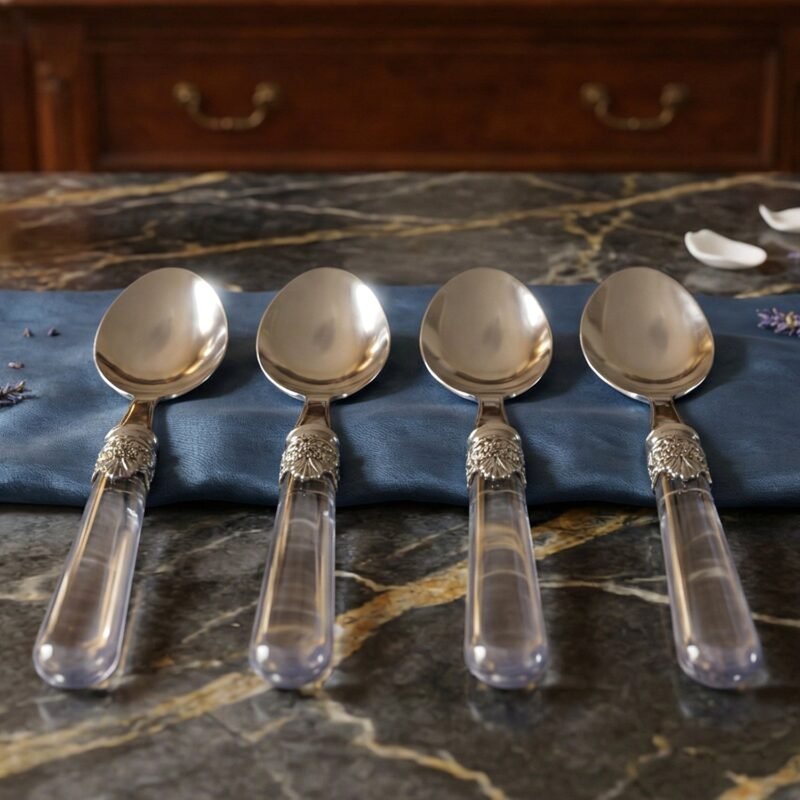 Stainless Steel Dessert Spoon – Elegant Multipurpose Cutlery for Home & Dining